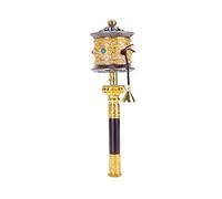 Rueda de Oración Tibetana, Rueda de oración premium de las Escrituras de Buda for relajarse, orar, meditar y sanar