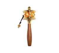 Rueda de oración tibetana, Rueda de oración, Rueda de oración de mano Rueda de oración budista Rueda de oración Rueda de oración budista Rueda de oración tibetana tallada a mano Espiritual/Relajación/