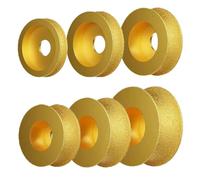 Rueda de Perfil de Diamante Soldada 1 Uds. Diámetro del orificio de 20mm 3 pulgadas 74mm redondo soldado al vacío Muela de Diamante borde Demi-bullnose borde de piedra de mármol Prof(1Pcs 10mm)