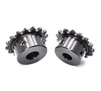 Rueda de piñón industrial 1 Uds 10-23 dientes 04c engranaje de cadena 45 piñón de transmisión de cadena de motor de diámetro de acero, 20 dientes, 12mm