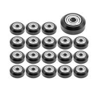 Rueda de plástico POM con rodamientos, modelos grandes, polea loca redonda pasiva for CR10/3, 5/10/20 unidades(V-Slot Wheel,20Pcs)