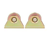 Rueda de Polea con Ranura de 2 Piezas, Rodillos de Bloques de Cuerda de Acero de Aleación Montados en la Pared Tipo Ranura en V de 48 Mm, para Puertas Eléctricas, Carros