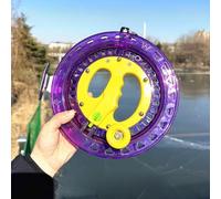 Rueda de polea Crystal Kite String adaptada para trabajar con línea ABS para una mejor gestión y control de la tensión (22 cm morado)
