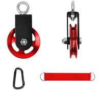 Rueda de polea de 90 mm para máquina de cable, rodamiento de 660 libras, equipo de gimnasio en casa, accesorio extraíble para levantamiento de pesas, montaje en pared