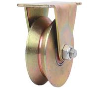 Rueda de polea de acero pesado Du V-Sd de 4 pulgadas con rodamientos, carrito industrial para elevación de techo y remolque de alambre y solut de elevación eficiente