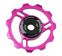 Rueda de polea de cambio trasera de aleación de aluminio 11T 13T para bicicletas de montaña con rodamientos sellados y espaciadores de laberinto para prolongar la vida útil de los componentes (11T