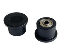Rueda de polea de fitness con doble rodamiento, 41 x 32 x 28 mm, para piezas magnéticas hidráulicas de máquina de remo, alta capacidad de carga de hasta 200 kg, funcionamiento suave, negro, paquete de