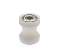 Rueda de polea de nailon, Polea rodante 608z con rodamiento de nailon recubierto, mecanizado CNC, ranura en U, rodillo guía cóncavo 6/8 x 29 35 mm, 2 piezas