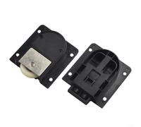 Rueda de polea para puerta corredera de armario con riel hacia arriba y hacia abajo y rodamientos silenciosos para un funcionamiento suave de cajones y gabinetes (A)