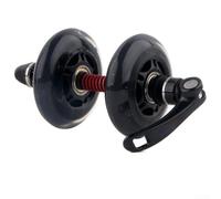 Rueda de poliuretano suave con accesorio de liberación rápida para horquillas de bicicleta Ideal para bicicletas en movimiento sin contacto de rueda trasera (negro)