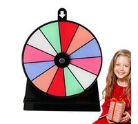 Rueda De Precio Giratoria Con Soporte | Juego De Rueda Antideslizante Desmontable De 12 Secciones | Cuadro Acrílico Borrable para Eventos, Salón Comercial, Animación, Juegos, Oficina, Marketing