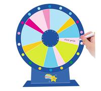 Rueda de Premio, 12 Pulgadas de tragamonedas Wheelpsable Wheel de Borrador con lápiz de Pizarra, Juego de premios Reutilizable con Soporte para Carnaval, Feria Comercial, Colorida