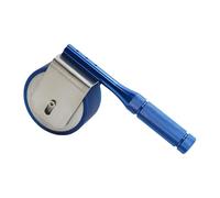 Rueda de prensa manual para probador de adherencia de cinta adhesiva, rodillo de acero inoxidable de 45 mm de ancho con tornillos extraíbles para sellar cinta protectora