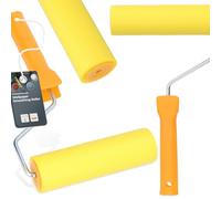 Rueda de Presión para Papel Tapiz 6 mm x 15 cm Rodillo de Goma Herramienta para Tapizar Rodillo Manual con Mango de Plástico Rodillo de Goma Herramienta para Paredes