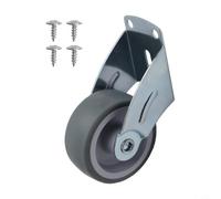 Rueda de puerta de metal, ruedas de goma de acero para puerta de madera, rueda de puerta con frenos, rueda de soporte inferior de puerta ajustable para rodillos de puerta de granja resistentes al aire