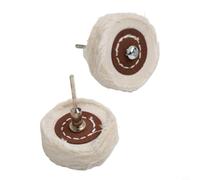 Rueda de pulido, 2 piezas de 50 mm de tela de pulido para herramienta giratoria para pulido de joyas de metal DREMEL (rueda de tela blanca)
