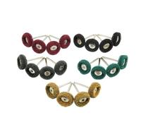 Rueda de pulido abrasiva, cepillo de nailon, accesorios de herramientas rotativas con vástago de 3mm for grano 150/240/320/400/1200 20 piezas(1 Set (20pcs))
