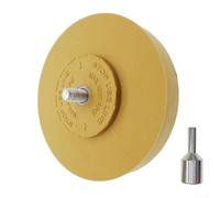 Rueda de pulido de eliminación de calcomanías compatible con portabrocas estándar para cinta de vinilo y limpieza en superficies pintadas (3 pulgadas)