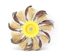 Rueda de Pulido de Sisal, Disco de Cepillo de Cerdas, Cepillo Abrasivo, Muela de Pulido, Cepillo de Taladro Eléctrico para Eliminación de óxido de Rebabas, Pulido, Discos de