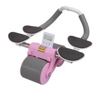 Rueda de rebote automática, rodillo abdominal inteligente, entrenador de entrenamiento central, polea doble ancha, rodillo de soporte de codo, portátil en casa, oficina, gimnasio, espalda, pecho