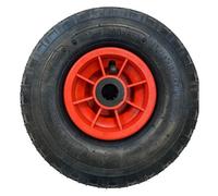 Rueda de recambio de carretilla profesional neumática con camara y cubierta 260X85mm. Adaptable a cualquer tipo de terreno, medidas estandar.