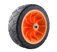 Rueda de repuesto de 8 pulgadas para carros plegables diseñada para aplicaciones en todo terreno, incluyendo granja, patio, jardín y sitio de construcción (naranja)