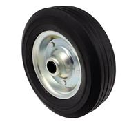 Rueda de repuesto de goma maciza, 200 x 60 mm, para remolque, rueda de apoyo, bugrad, remolque, llanta de acero galvanizado, apta para Winterhoff, Alko Knott, etc.