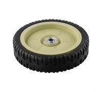 Rueda de repuesto de goma para cortacésped de empuje manual, 19,5 cm de diámetro, para maniobrabilidad suave y fácil navegación a través del césped, jardín al aire libre