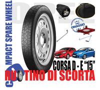 Rueda de repuesto galleta 15" para el Opel D Y 4 Agujeros Gato Llave Bolsa Funda