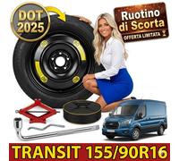 Rueda de repuesto galleta Fuerte 16" Ford Transit Camper 5x108 Gato Llave Bolsa