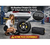 Rueda de repuesto galleta 17" Citroen C4 X 4 Agujeros Gato Funda R17 Dot 2025