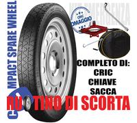 Rueda de repuesto galleta 17" Renault Austral 5X114,3 Con Gato Llave Bolsa 155 /