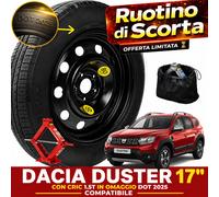 Galleta De Repuesto Berlina 17" Dacia Duster Gas 5x114.3 Gato R17 DOT 25