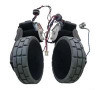 Rueda de repuesto izquierda y derecha para Ecovacs para robot aspirador Deebot DX9G, ruedas motorizadas negras para una navegación suave y funcionamiento de bajo ruido (L+R)