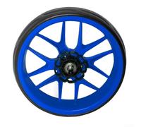 Rueda de repuesto para carrito de golf con banda de rodadura de EVA para un paseo silencioso y suave, ruedas de carrito de empuje compatibles con eje de 25,5 cm de diámetro exterior de 10 mm