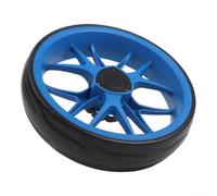 Rueda de repuesto para carrito de golf de 10 pulgadas con eje de 10 mm, neumático de espuma EVA para carrito de golf, negro, azul, verde, rojo, unidad individual (azul)