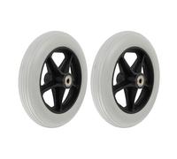 Rueda de repuesto para silla de ruedas, resistente al desgaste, antideslizante, de poliuretano, de 8 pulgadas, fácil instalación, ruedas de repuesto para silla de ruedas eléctrica