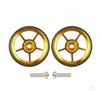 Rueda de repuesto roja de 65 mm para bicicletas de viaje (dorada)