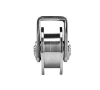 Rueda de riel, rodillo polea, rueda acanalada, 1 pieza ranura U/V/H acero inoxidable 304(H Type 73 * 32mm)