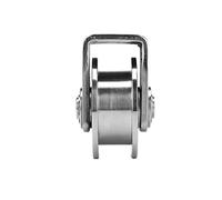 Rueda de riel, rodillo polea, rueda acanalada, 1 pieza ranura U/V/H acero inoxidable 304(H Type 73 * 32mm)