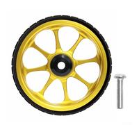 Rueda de rodamiento de 82 mm diseñada específicamente para Brompton y para remolques plegables de bicicleta 3sixty para mejorar la e empuje y remolque (dorado)