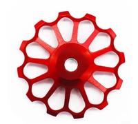 Rueda de rodamiento de cerámica 16T 17T guía de dientes profundos para | Polea de aleación de aluminio 7075 de 10 y 11 velocidades, poleas de cambio mecanizadas CNC para bicicleta de montaña trasera
