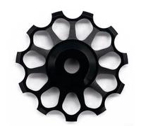 Rueda de rodamiento de cerámica 16T 17T guía de dientes profundos para | Polea de aleación de aluminio 7075 de 10 y 11 velocidades, poleas de cambio mecanizadas CNC para bicicleta de montaña trasera