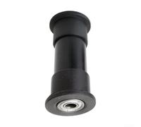 Rueda de rodamiento para equipo de fitness compatible con tubo de 80 mm | Material plástico, resiste un uso riguroso, larga vida útil, acabado negro, construcción resistente