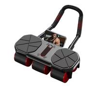 Rueda de rodillo AB-16.54 "Entrenador de núcleo rebote | Roller abdominal seis ruedas con almohadilla rodilla, equipo fitness gimnasio en casa para hombres y mujeres, rueda rebote silenciosa para núcl