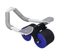 Rueda de Rodillo Ab de Rebote Automático, Rueda Abdominal Equipo de Ejercicio de Rueda de Rodillo Ab Redondo Doble para Principiantes Mujeres Hombres, Rodillo Ab para Entrenamiento (Azul)