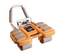 Rueda de rodillo AB | Diseño de 4 ruedas AB Roller Ejercicio W-HEEL con codo de rebote automático | Equipo de ejercicio abdominal para tonificación de cuerpo completo y entrenamiento de construcción
