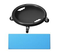 Rueda de rodillo abdominal, deslizador giratorio de 360° con alfombrilla de rodilla, equipo de tabla de entrenamiento abdominal, rueda de ejercicio funcional silenciosa para entrenamiento, fitness