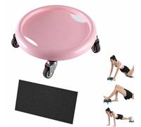 Rueda de rodillo abdominal Disco con Estera de rodilla, Rueda de ejercicio | Ruedas de rodillo ABB, equipo de ejercicio 360, base estable antideslizante para núcleo, abdominales, cuerpo completo