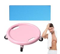 Rueda de rodillo abdominal, tablero de equipo de entrenamiento abdominal, diseño giratorio de 360 grados, asas de agarre antideslizantes, estructura de rueda estable para mujeres y hombres